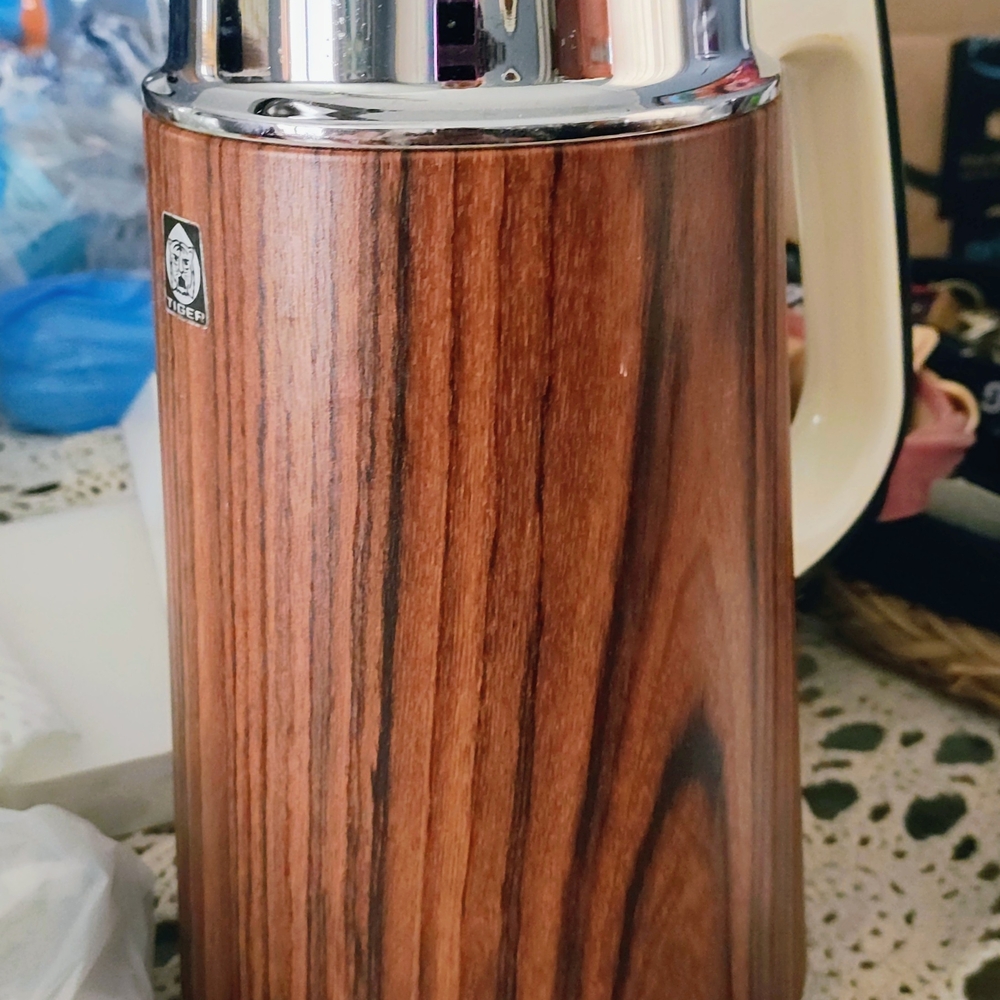 Wood Grain Insulated Thermos